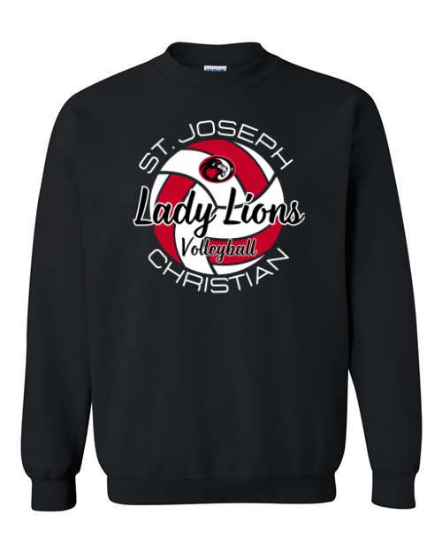 Lady Lions Volleyball Black Sweatshirt/Hoodie Option