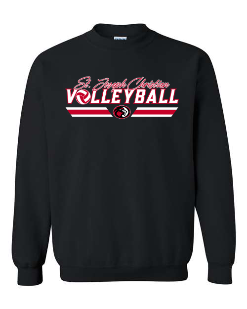 St. Joseph Christian Volleyball Black Sweatshirt/Hoodie Option