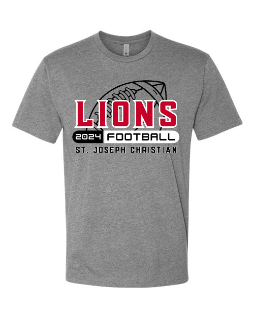 Lions 2024 Football Grey Next Level Tee