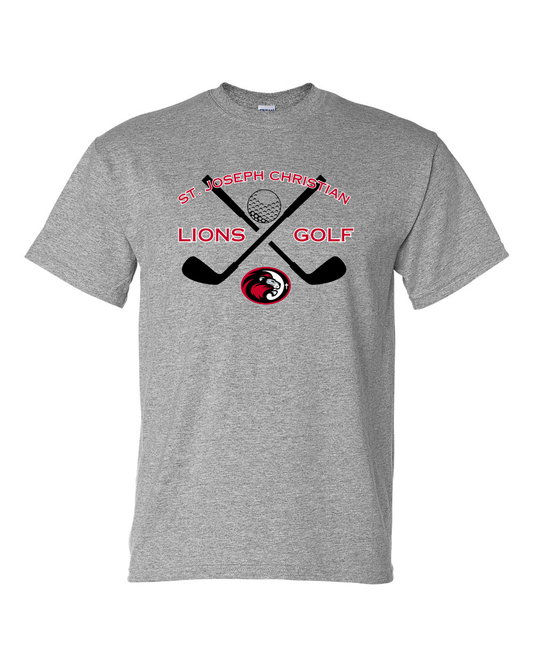 Saint Joseph Christian Lions Golf Sports Grey Tee